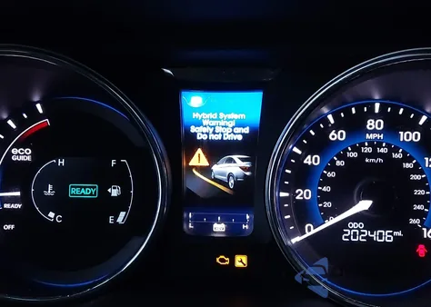 2012 Hyundai Sonata Hybrid from USA, damaged, VIN KMHEC4A45CA044303